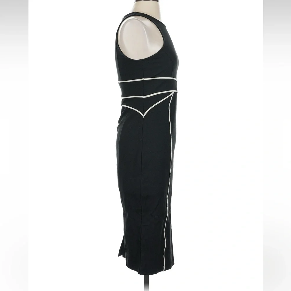 Anthropologie Maeve Cavatina Sheath Cocktail Party Midi Dress Black Size 2 XS